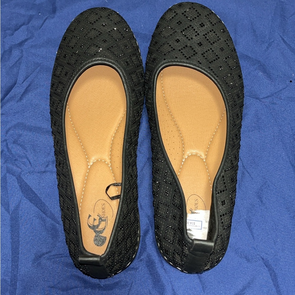 Elegant Black Women's Flats